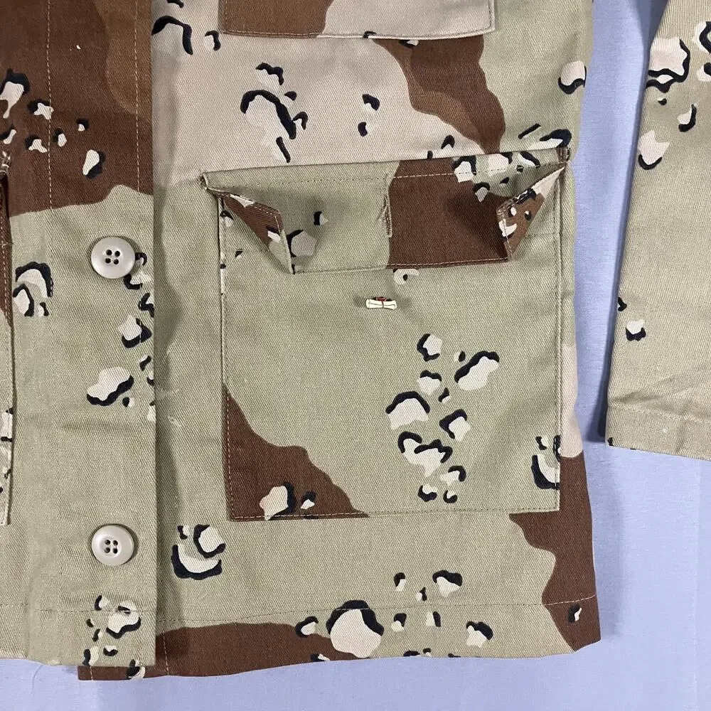Vintage Propper BDU Jacket Youth 14 Desert‎ Camo Field Shirt 4 Pocket BSA 00s
